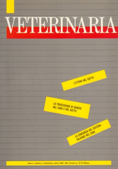 Veterinaria Anno 1, n. 1, 1987