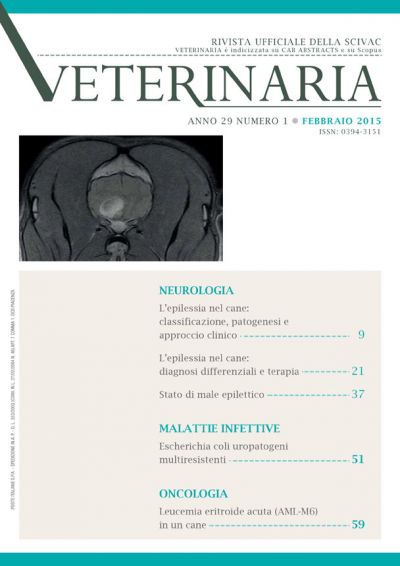Veterinaria Anno 29, n. 1, Febbraio 2015 EDITORIALE