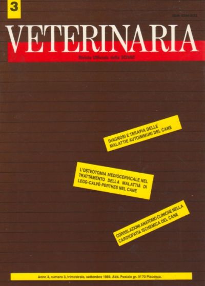 Veterinaria Anno 3, n. 3, 1989