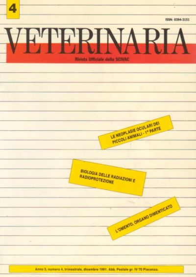 Veterinaria Anno 5, n. 4, 1991
