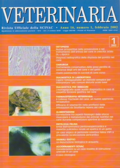 Veterinaria Anno 16, n. 1, 2002 - Supplemento