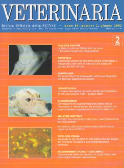 Veterinaria Anno 16, n. 2, 2002 - Supplemento