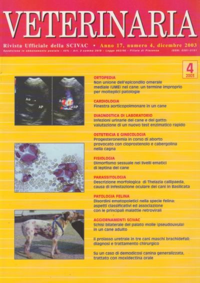 Veterinaria Anno 17, n. 4, 2003