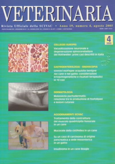Veterinaria Anno 19, n. 4, 2005 - Supplemento