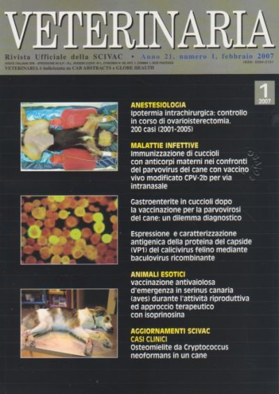 Veterinaria Anno 21, n. 1, Febbraio 2007