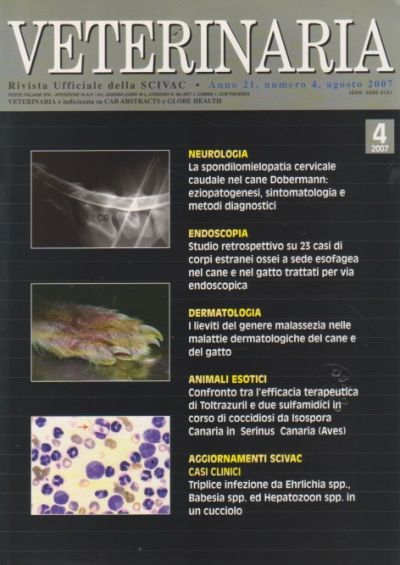 Veterinaria Anno 21, n. 4, Agosto, 2007
