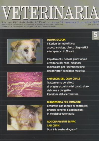 Veterinaria Anno 21, n. 5, Ottobre 2007