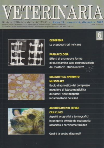 Veterinaria Anno 21, n. 6, Dicembre 2007