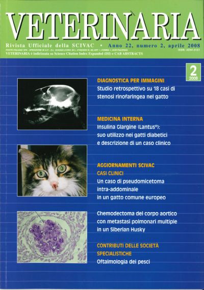 Veterinaria Anno 22, n. 2, Aprile 2008