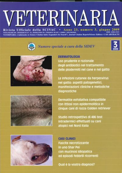 Veterinaria Anno 23, n. 3, Giugno 2009