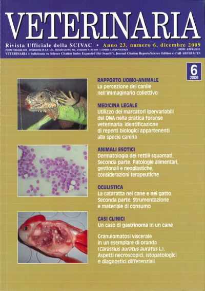 Veterinaria Anno 23, n. 6, Dicembre 2009