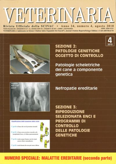 Veterinaria Anno 24, n. 4, Agosto 2010