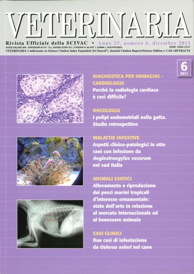 Veterinaria Anno 25, n. 6, Dicembre 2011