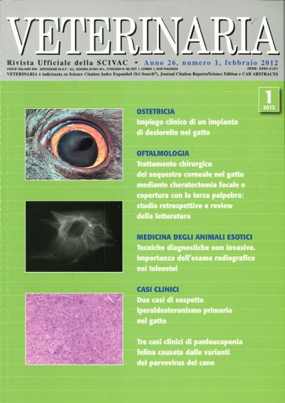 Veterinaria Anno 26, n. 1, Febbraio 2012