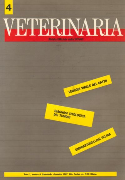 Veterinaria Anno 1, n. 4, 1987
