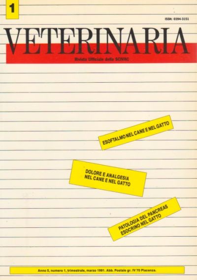 Veterinaria Anno 5, n. 1, 1991
