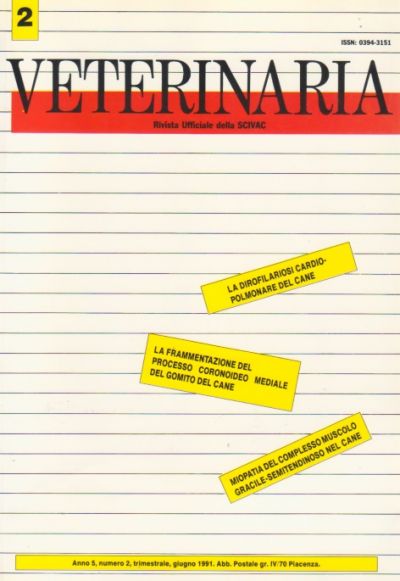 Veterinaria Anno 5, n. 2, 1991