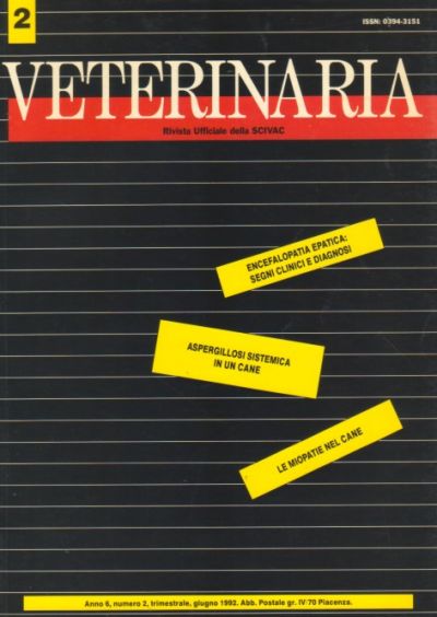 Veterinaria Anno 6, n. 2, 1992