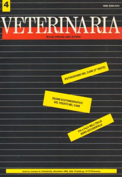 Veterinaria Anno 6, n. 4, 1992