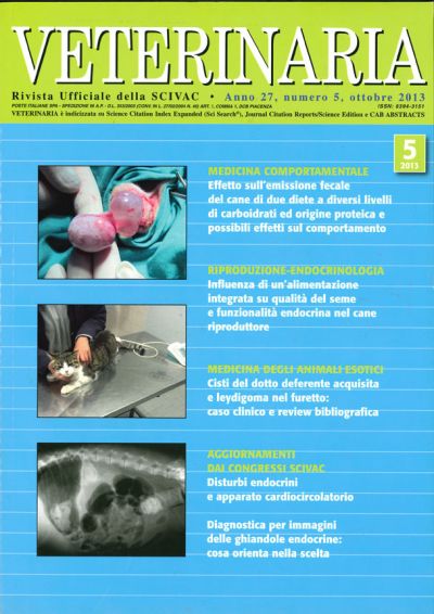Veterinaria Anno 27, n. 5, Ottobre 2013