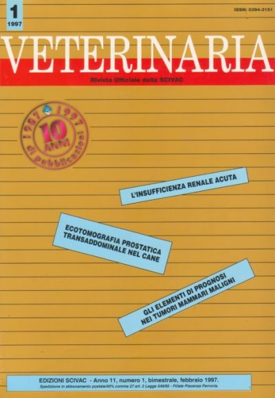 Veterinaria Anno 11, n. 1, 1997