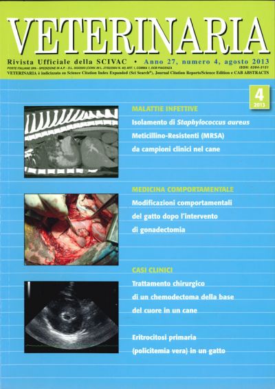 Veterinaria Anno 27, n. 4, Agosto 2013