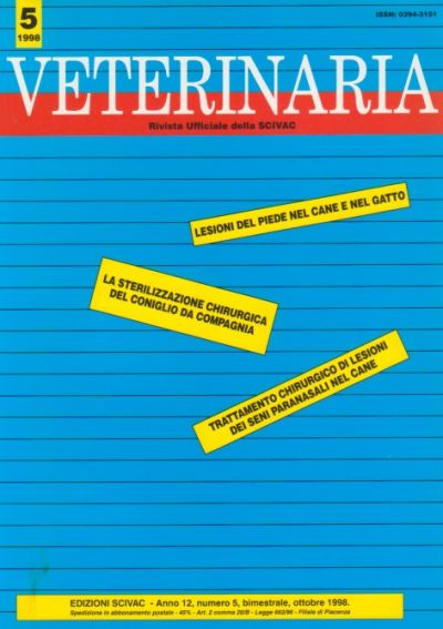 Veterinaria Anno 12, n. 5, 1998