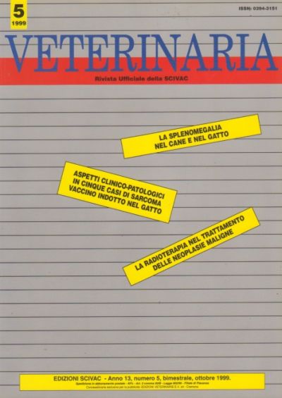 Veterinaria Anno 13, n. 5, 1999