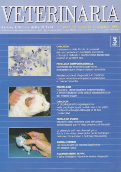 Veterinaria Anno 15, n. 3, 2001